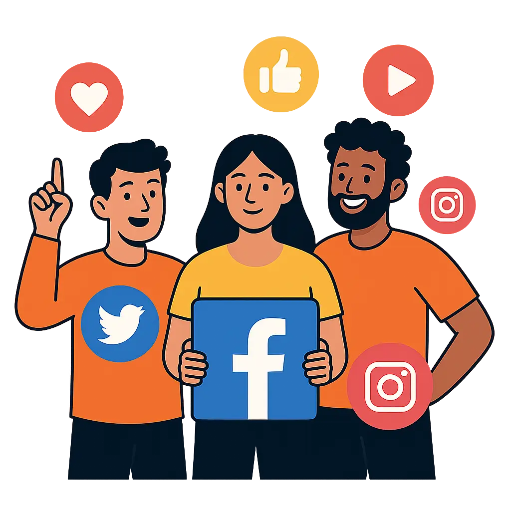 Social media marketing team